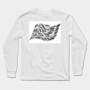 Shoal -black and white Long Sleeve T-Shirt